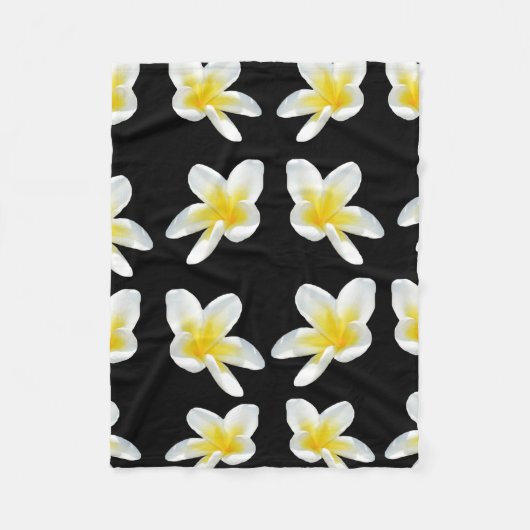 Frangipani Sensation, kleines Fleece Blanket. (Vorderseite)