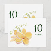 Frangipani Tischnummer Postcard (Vorne/Hinten)