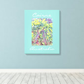 Frangipani Tree Cairns Australien tropisch Leinwanddruck (Insitu (Holzboden))