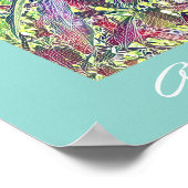 Frangipani Tree Cairns Australien tropisch Poster (Ecke)