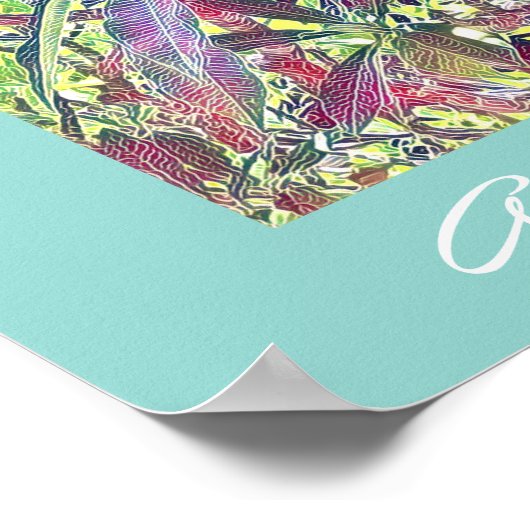 Frangipani Tree Cairns Australien tropisch Poster (Ecke)