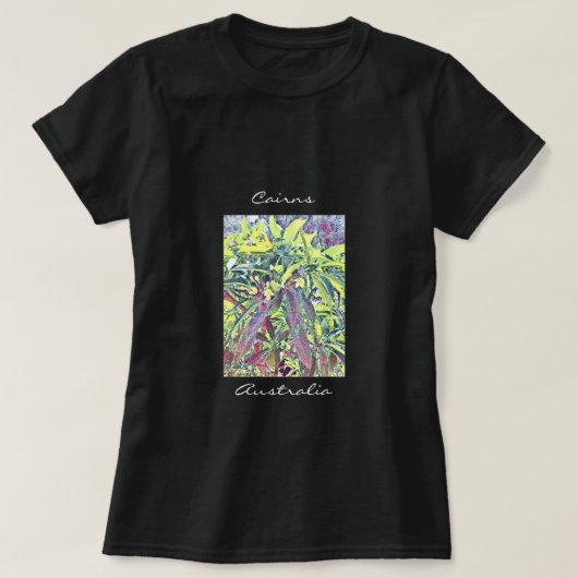 Frangipani Tree Cairns Australien tropisch T-Shirt (Design vorne)