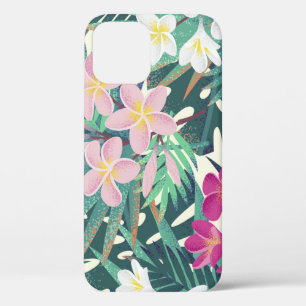 Frangipani Tropical: Rosa-Weiße Vintage. Case-Mate iPhone Hülle
