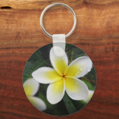Frangipani und Raindrops Keyring Schlüsselanhänger (Vorderseite)