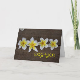 Frangipani Verlobung Card Ankündigung