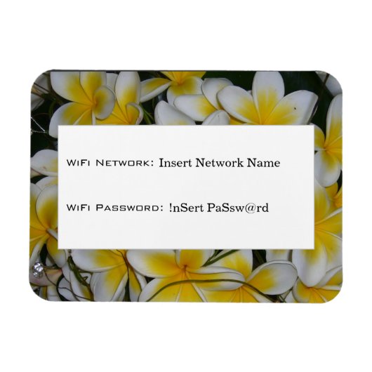 frangipani wifi Details Magnet (Horizontal)