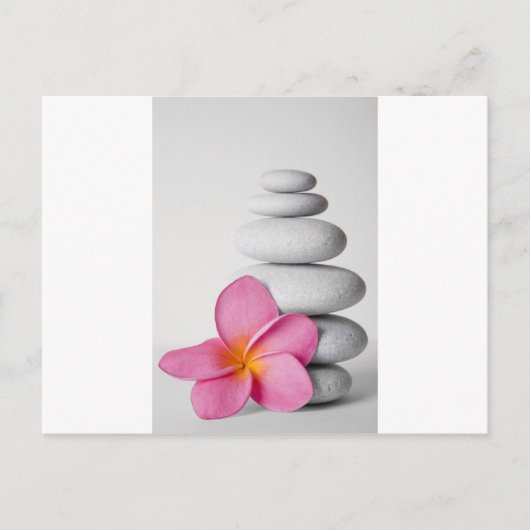 Frangipani Zen Postkarte (Vorderseite)
