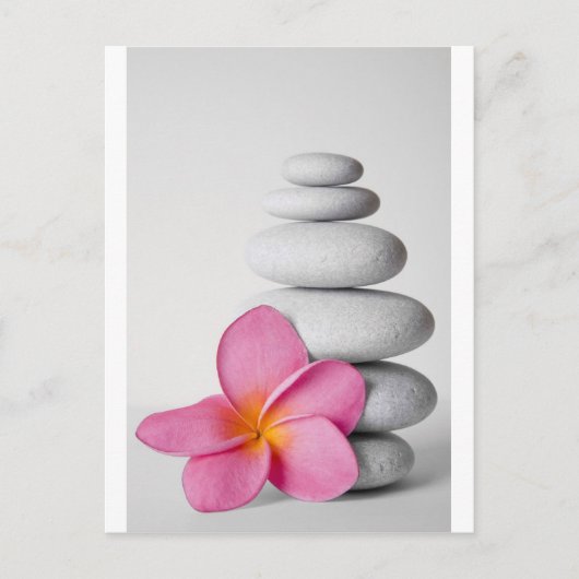 Frangipani Zen Postkarte (Vorderseite)