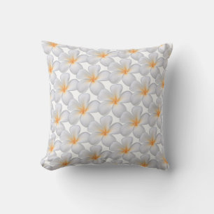 Frangipanipflanzen Plumeria Blumen Wurf Kissen