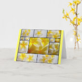 Frangipanis Karte (Gelbe Blume)