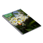 Frangipanis mit Schmetterling, individuelles Noteb Notizblock (Rechte Seite)