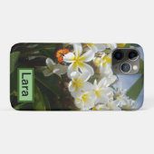Frangipanis mit Schmetterling, maßgeschneidert Case-Mate iPhone Hülle (Rückseite (Horizontal))