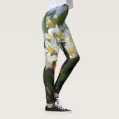 Frangipanis With Butterfly, Full Print Leggings (Rechts)