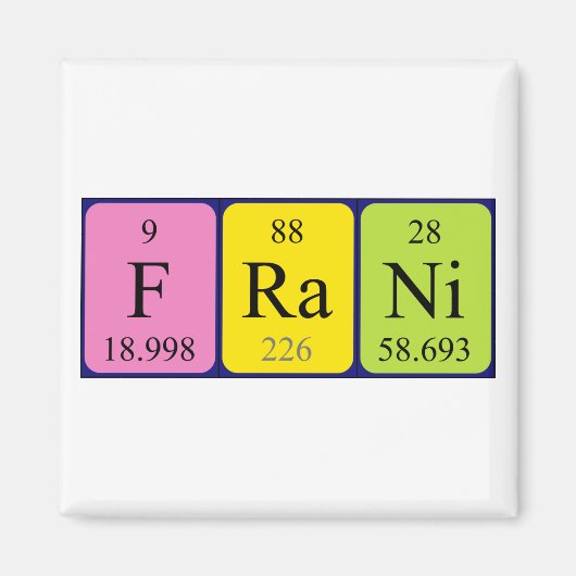 Frani Periodenmagnet Magnet (Vorne)