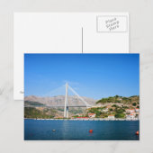 Franjo Tudjman Bridge in Dubrovnik Postkarte (Vorne/Hinten)