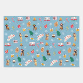 Frank & Baxter Weihnachtswrapping Paper - gemischt Geschenkpapier Set (Vorderseite 3)