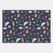 Frank & Baxter Weihnachtswrapping Paper - gemischt Geschenkpapier Set (Vorderseite)