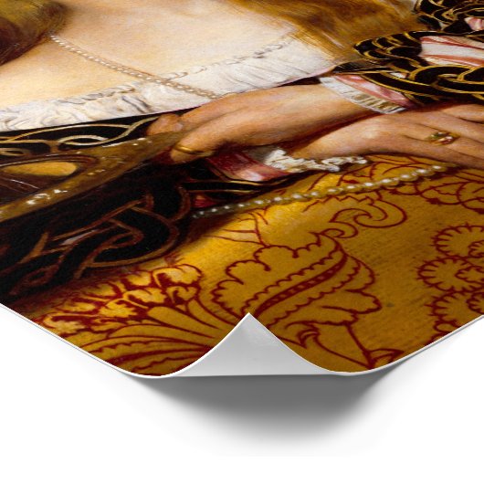 Frank Cadogan Cowper: Vanity, 1907 Poster (Ecke)