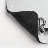 Frank Chrome Namensschild mit flüssigen Metalltrop Mousepad (Ecke)