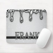 Frank Chrome Namensschild mit flüssigen Metalltrop Mousepad (Mit Mouse)