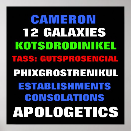 Frank Chu Sign Poster (Vorne)