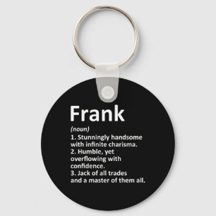 Frank Definition Personalisiert Name Funny Birthda Schlüsselanhänger