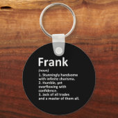 Frank Definition Personalisiert Name Funny Birthda Schlüsselanhänger (Vorderseite)