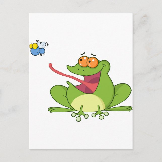 Frank den Frosch mit dem Schwindelanfall Postkarte (Vorderseite)