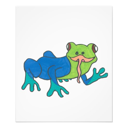 Frank der Frosch Großdruck Fotodruck (Vorne)
