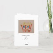 Frank Der Popcorn 🍿 mit großer Nase Dankeskarte (Rückseite)