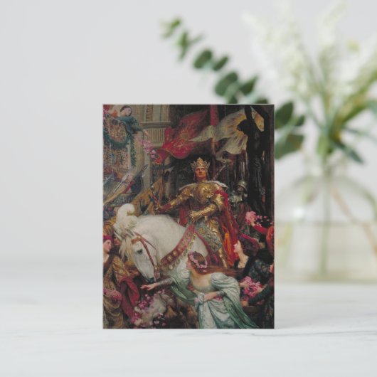 Frank Dicksee - Die Postkarte Zwei Kronen (Stehend Vorderseite)