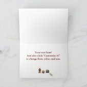 Frank diesem - Weihnachtskarte geschickt Feiertagskarte (Innenseite)