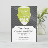 Frank | Funny Halloween Party Einladung 12x18 (Stehend Vorderseite)