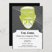 Frank | Funny Halloween Party Einladung 12x18 (Vorne/Hinten)