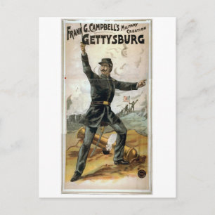 Frank G. Campbell's, 'Gettysburg' Vintages Theater Postkarte