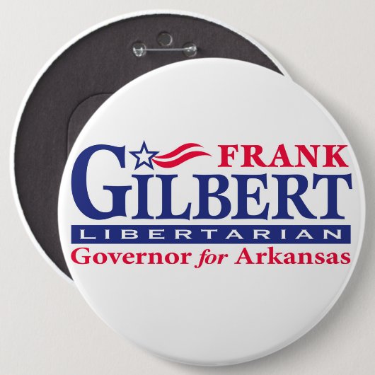 Frank Gilbert für Gouverneur Button (Vorne & Hinten)