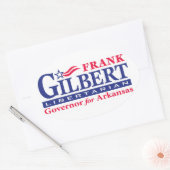 Frank Gilbert - Oval Ovaler Aufkleber (Umschlag)