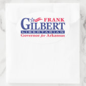 Frank Gilbert - Oval Ovaler Aufkleber (Tasche)