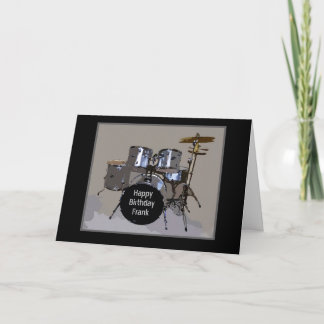 Frank Happy Birthday Drums Karte