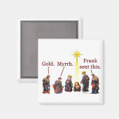 Frank hat das geschickt magnet (Vorderseite/Rückseite)