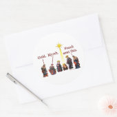 Frank hat das geschickt runder aufkleber (Umschlag)