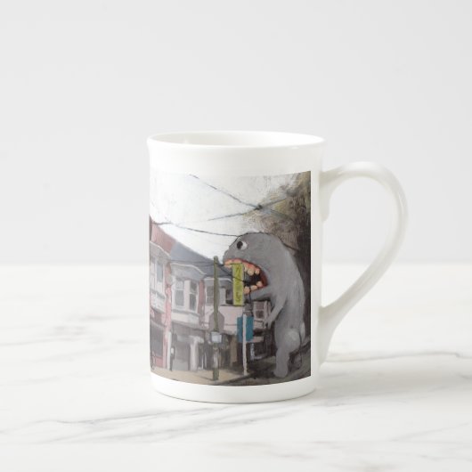 Frank isst am BaltimoreDeli - Tasse (Rechts)