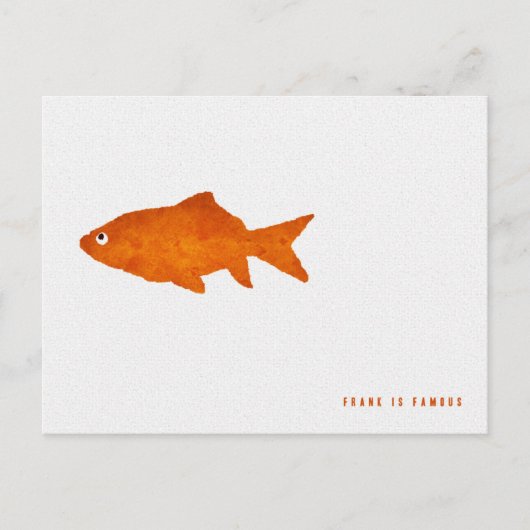 Frank ist berühmt postkarte (Vorderseite)