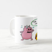 Frank. ist das Sie? Lustige Schweinefleisch Kaffeetasse (Vorderseite Links)