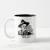 Frank Little IWW Zitat Zwei-Tonen-Kaffee-Tasse Zweifarbige Tasse (Links)
