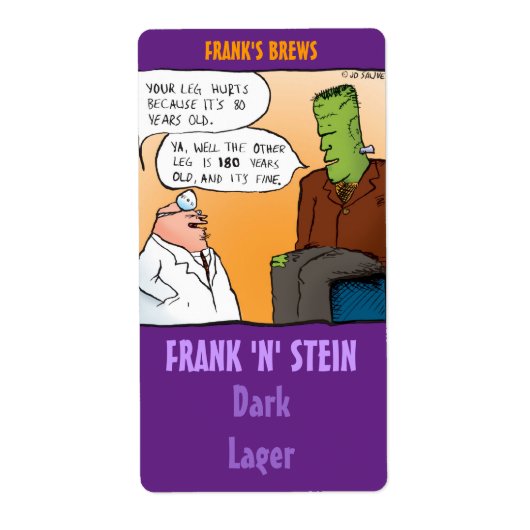 Frank N Stein Beer Labels (Vorne)
