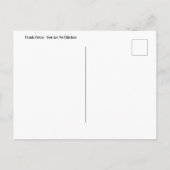 Frank Paton - Sie sind keine Hühnerpostkarte Postkarte (Rückseite)