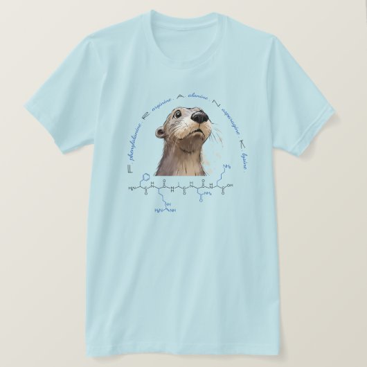 FRANK Peptid, Otter 3 w/custom text, leicht T-Shirt (Design vorne)