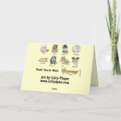 Frank so vielen Dank Ihnen Funny Cartoon Card Dankeskarte (Rückseite)