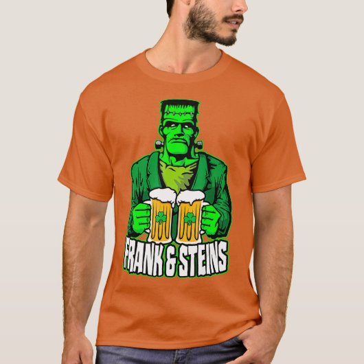 Frank Steins St Patricks Day Frankenstein Beer T-Shirt (Vorderseite)